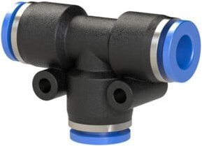 Riegler T-Steckverbindung Blaue Serie für Schlauch-Außen-Ø 12 mm in Blau - Bild 1