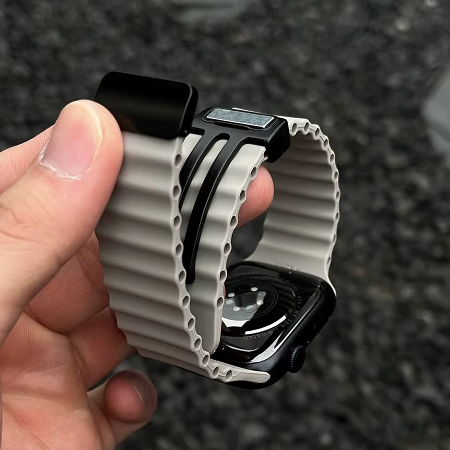HUBANDE Uhrenarmband Silikon, Weiß, Unisex - Bild 3