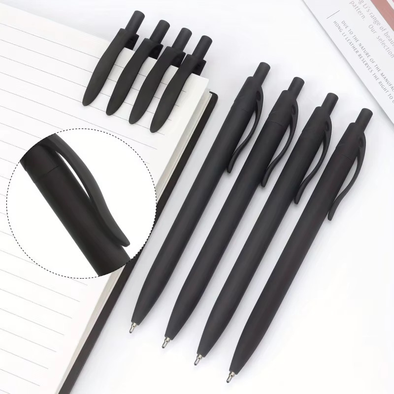 8 schwarze Klick-Kugelschreiber mit 1,0 mm Spitze und schwarzer Tinte - Bild 5