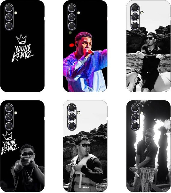 M-Myke TowerS Singer Handyhülle für Samsung Galaxy S25 S24 S23 S22 S21 S20 Ultra Plus FE Lite 5G in Schwarz - Bild 1
