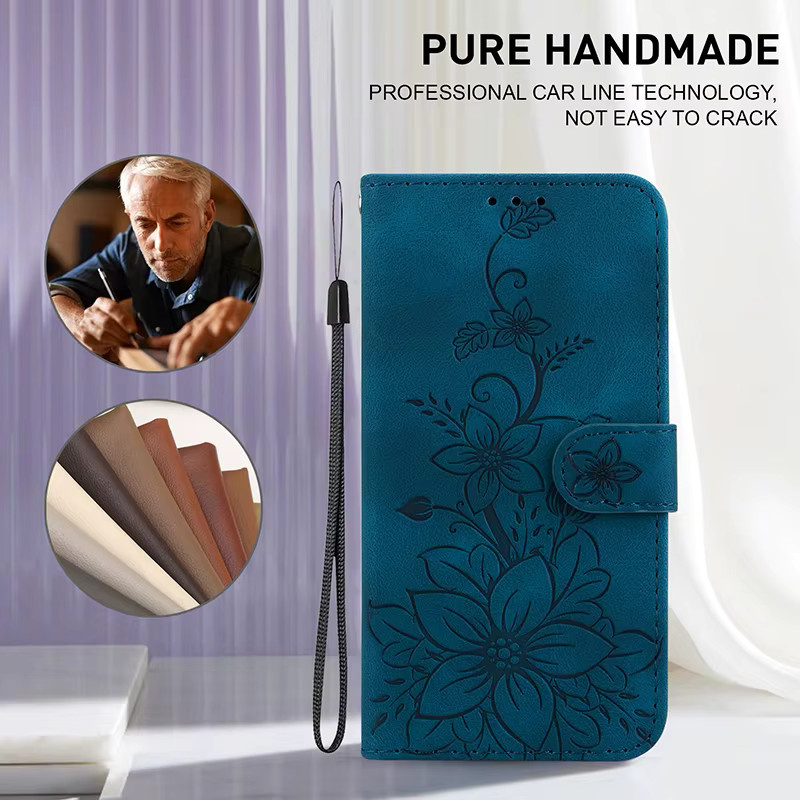 Flip Wallet Case Leder-Schutzhülle mit Standfunktion für Xiaomi Poco X8 Pro Max X7 Pro X6 X5 X4 Pro 5G X4 GT X3 NFC in Schwarz - Bild 2