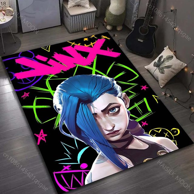 UQIDEHOME Gamer Teppich A-Arcane Print Rutschfeste Bodenmatte aus Polyester, Mehrfarbig, B/T: 70 x 100 cm - Bild 1