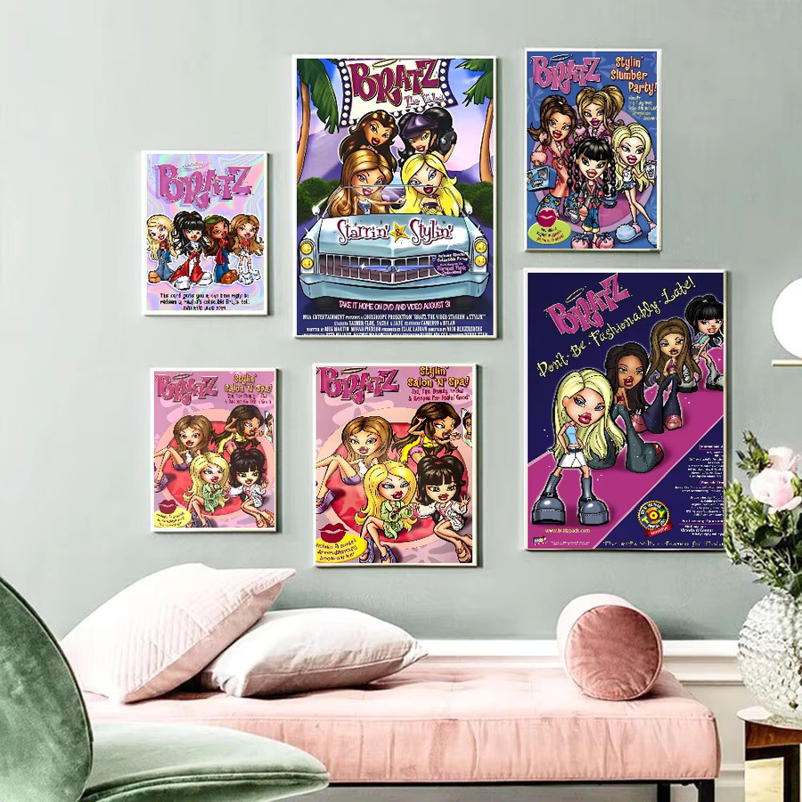 Bratz Cartoon Retro Poster als Papierdruck für deine Wanddekoration im Wohnzimmer oder Café - Bild 3