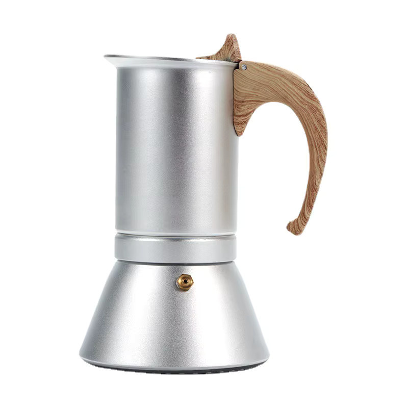 JUSTINLAU Moka Kaffeemaschine Espresso Maker für Induktion, Silber, 150 ml und 300 ml - Bild 2