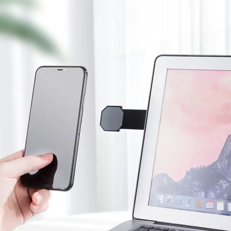 Magnetische Handyhalterung als Teleskop-Bildschirm-Erweiterung für Tesla Modell 3 und Model Y in Schwarz oder Rot - Bild 3