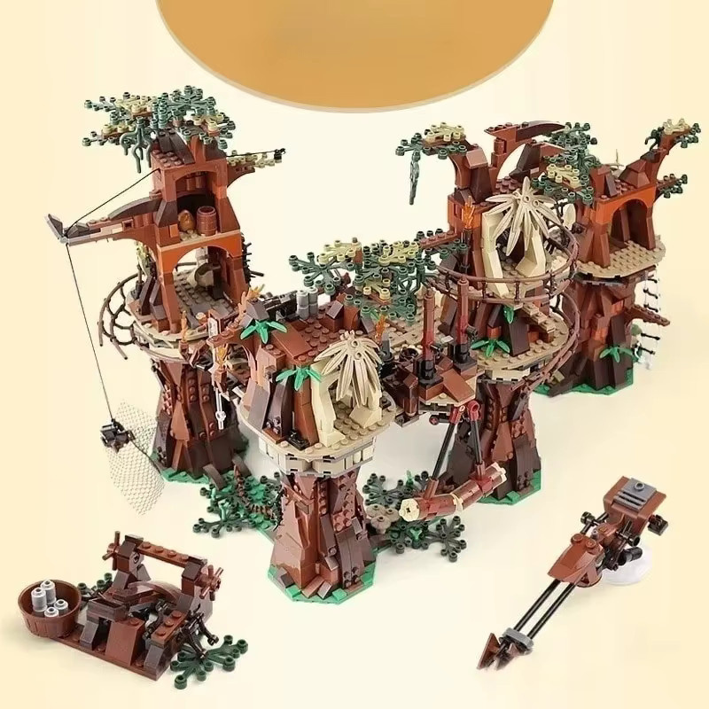 Star Wars Ewok-Dorf Straßenansicht-Baumodell, MOC, Baumodell - Bild 3