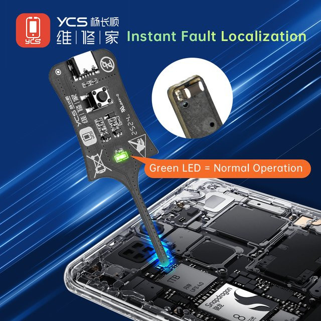 YCS Induktivitätstester für schnelle elektromagnetische Induktions-Fehlerdiagnose bei Motherboard und PCB-Reparaturen, Schwarz - Bild 1
