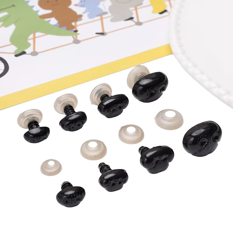 Beadia Hund Nase, Zubehör, schwarz, Kunststoff, 10–30 Paare/Packung - Bild 4