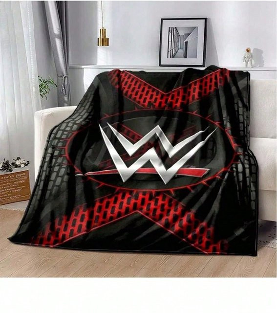 WWE Wrestling Entertainment Decke aus Polyester, grau, B/B/H: 100 x 130 cm - Bild 1