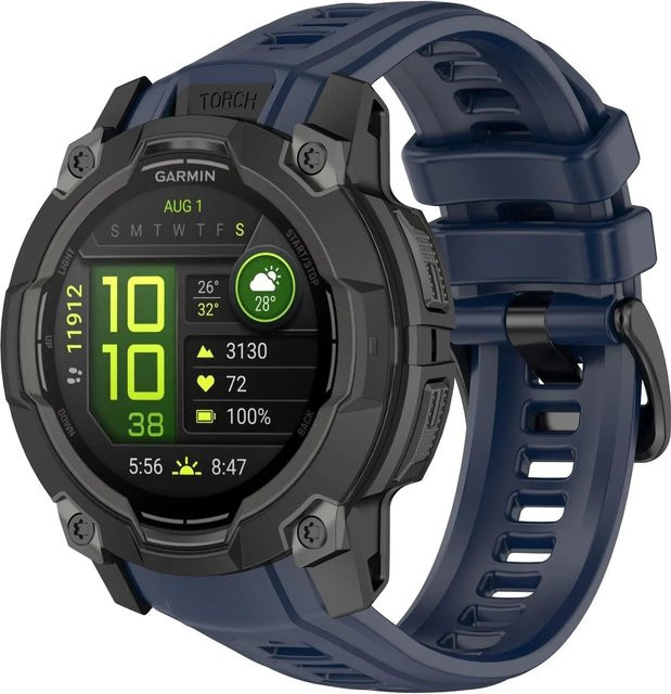 Garmin Silikonarmband, nachtblau, Unisex - Bild 1