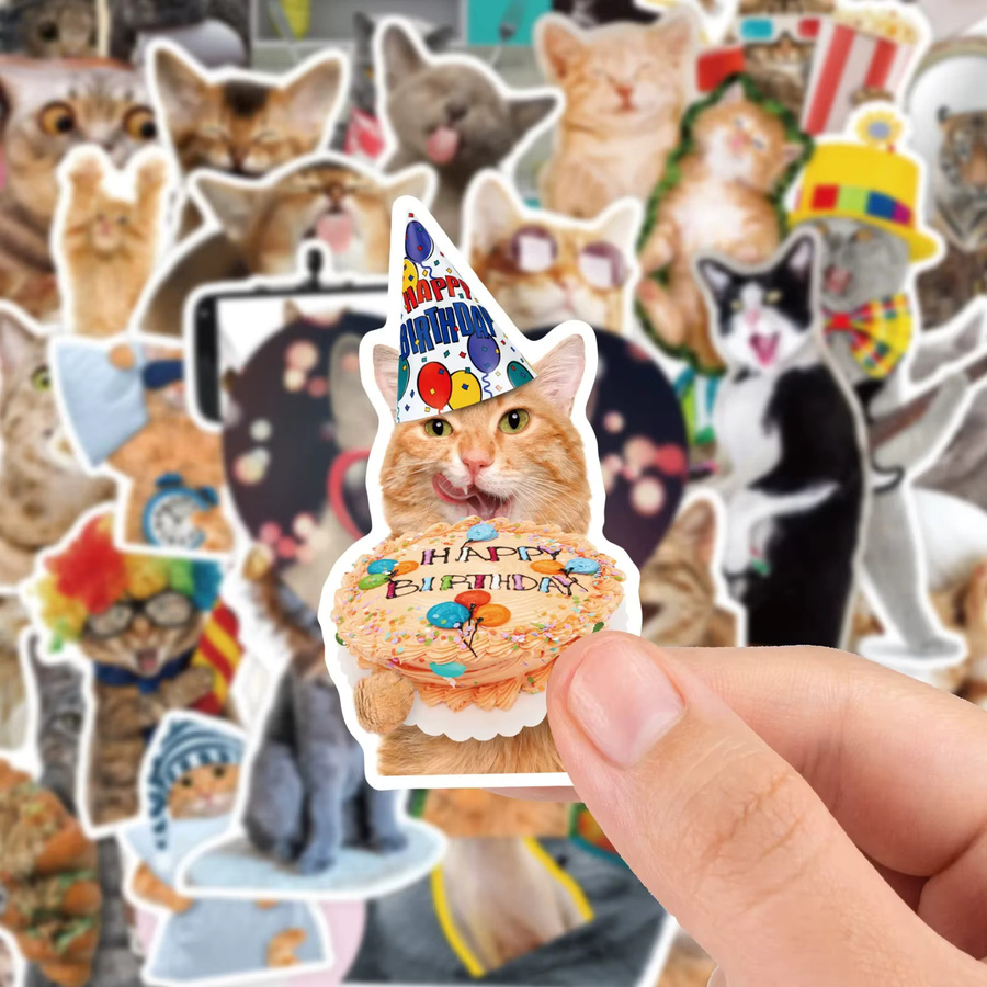 GOGOTU Katzen-Aufkleber, 65-teiliges Set, multicolour - Bild 2
