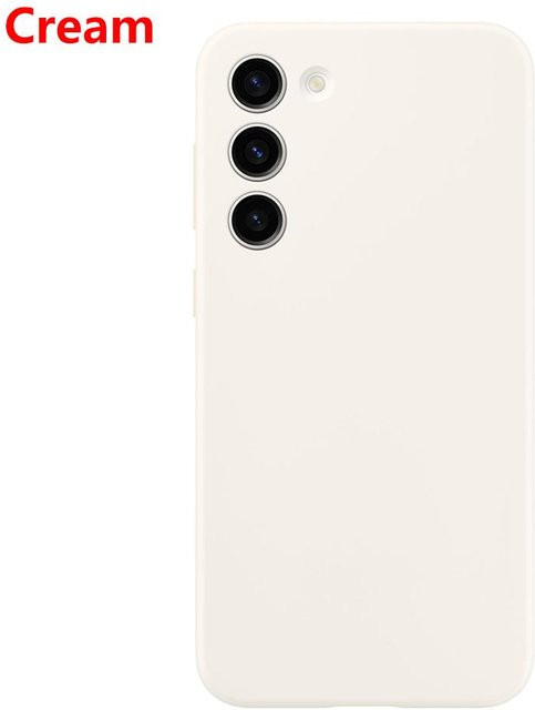 Original Samsung Silikon-Schutzhülle für Samsung Galaxy S23 5G und S23 Plus in Beige - Bild 1