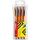 STABILO Tintenroller worker+ medium 4er-Set mit den Farben Rot, Blau, Grün und Schwarz - Bild 2
