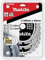 Makita MAKFORCE Kreissägeblatt-Set B-33906 mit 190 mm Durchmesser und 12Z sowie 24Z - Bild 1