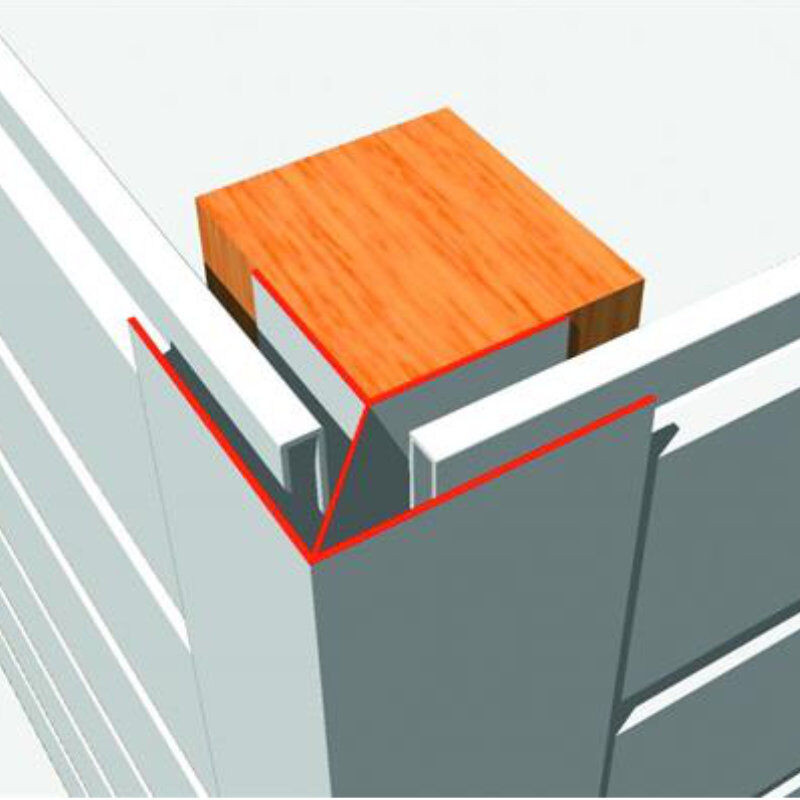 T&J Eckprofil für Verkleidungspaneel VP 200/250 aus PVC in Grau, Breite: 17 mm, Länge: 6,00 m - Bild 1
