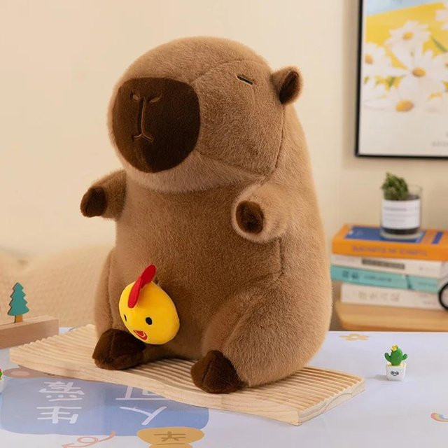 Yiran toy Capybara Plüschtier, Kuscheltier, Braun - Bild 1