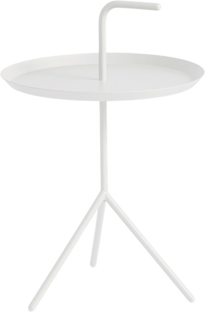 HAY Dlm Beistelltisch in Weiß mit industriellem Design für den Garten - Bild 1