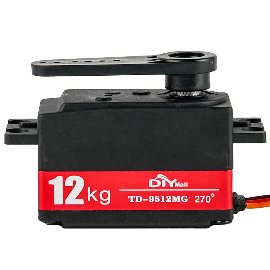 wishiot TD-9512MG Digitaler 12 kg Servo-Kohlebürstenmotor, Metal Gear, Short Body Servos - Bild 2