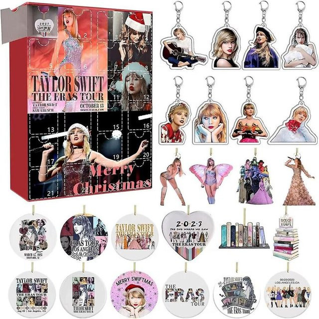Taylor Swift The Eras Tour Adventskalender 2023 mit 24 Anhängern und Schlüsselanhängern in Multicolour - Bild 1