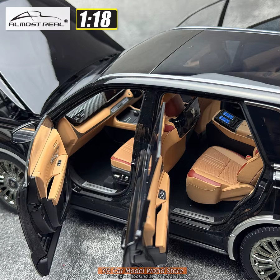 Almost Real Toyota Century, Modellauto, 1:18, Schwarz x Silber, Metall - Bild 5