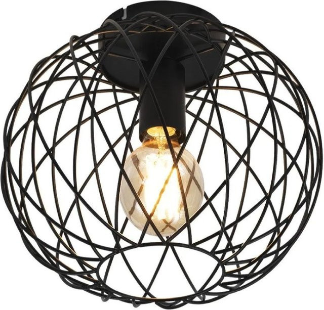 NETTLIFE LED Deckenleuchte aus Metall in Schwarz, Durchmesser: 25 cm - Bild 1
