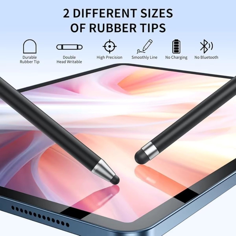 FONKEN Touch Pen Stylus mit Doppel-Silikonkopf für iPad, Android und Tablets mit hoher Präzision - Bild 5