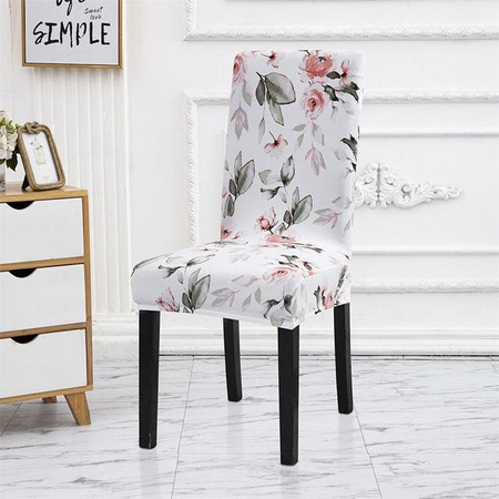 Housmife Elastischer Stuhlbezug mit geometrischem Design in Multicolour für Esszimmer und Büro