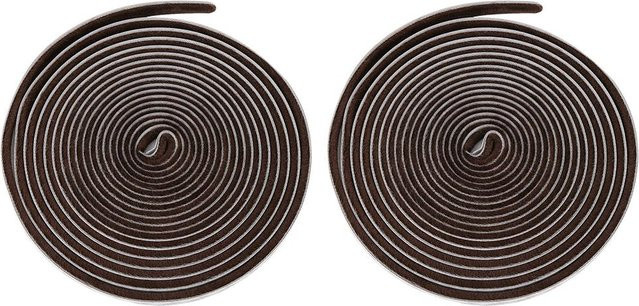 2 Stück selbstklebendes Bürstendichtungsband für Tür und Fenster in Grau, Breite: 9 mm, Höhe: 5 mm - Bild 1
