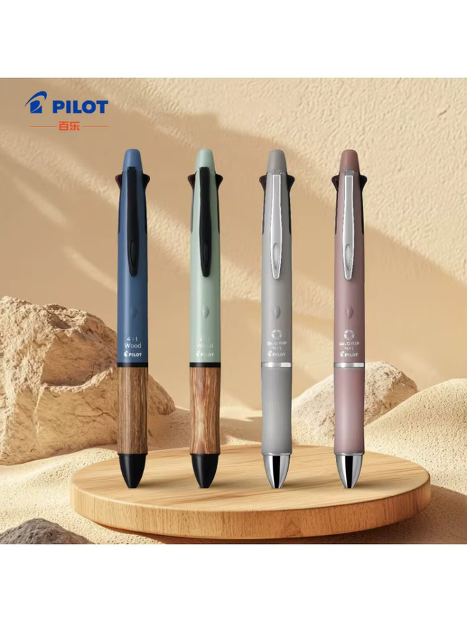 Pilot Dr. Grip 4+1 Multifunktionsschreiber mit Kugelschreiber und Druckbleistift in Blau - Bild 2