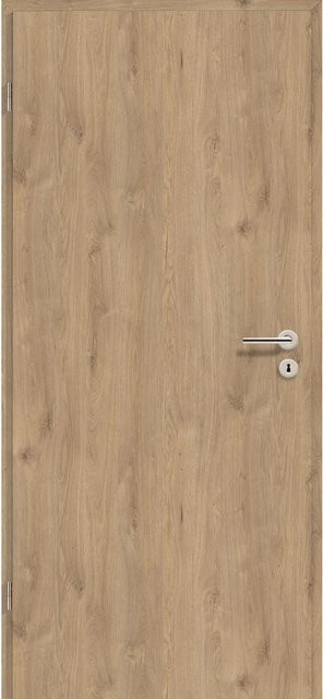 Zimmertür GetaDoor GL 767 Adria in Eiche Dekor, Farbe Braun, B: 86 cm, H: 198,5 cm, Anschlag Links - Bild 1