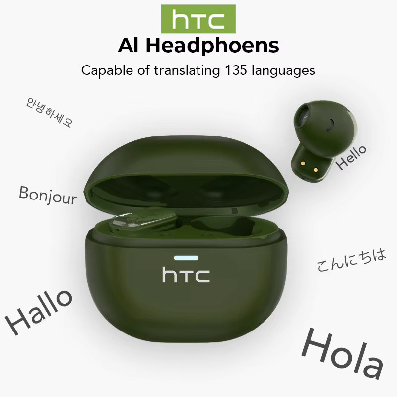 HTC TWS Mini Bluetooth-Ohrhörer mit Rauschunterdrückung und AI Translator in Grün - Bild 4
