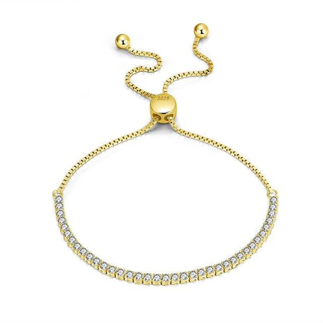 Armband Allbestart, 925 Sterlingsilber, beige, Damen, 9-22cm - Bild 1