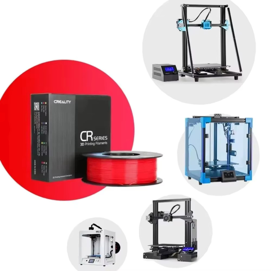 Creality CR-PETG Filament Schwarz 1 kg, 1,75 mm, hochtemperaturgeeignet und umweltfreundlich für FDM 3D-Drucker - Bild 2
