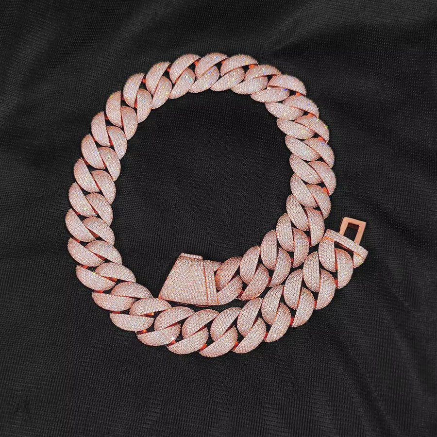 ESKEEM Halskette, rosévergoldet, Zirkonia, Herren, 22/24 mm - Bild 2