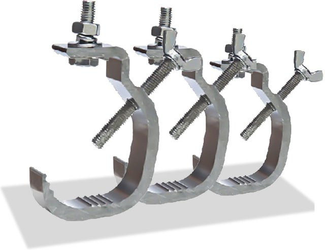QUNAO Aluminium Montagehalterung für Laser- und Moving-Head-Beleuchtung in Silber - Bild 1
