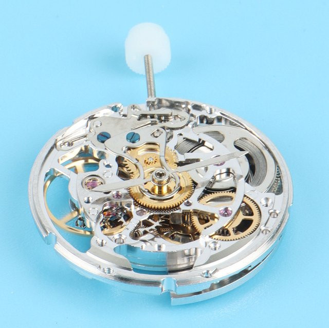 Uhrenzubehör Skelettwerk, golden, 2824-Uhrwerk, Unisex - Bild 1