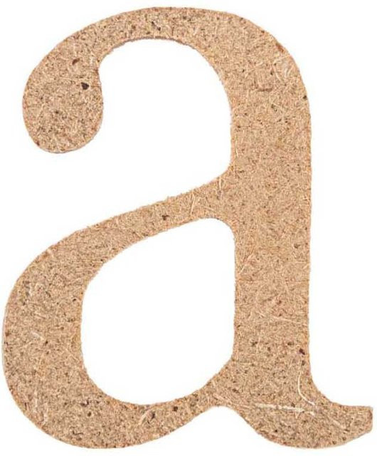 Rico Design Kleinbuchstabe A aus MDF Holz zum Aufhängen - Bild 1