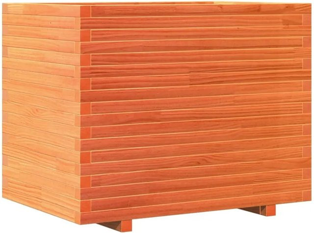 vidaXL Pflanzkübel aus Massivholz Kiefer in Wachsbraun, B/T/H: 90 x 60 x 72,5 cm - Bild 1