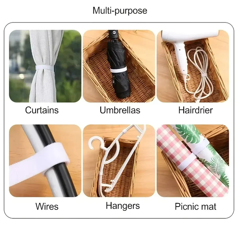 3M Klettverschluss Kabel-Organizer für USB-C Kabel in Weiß - Bild 2
