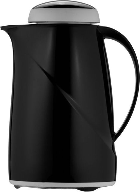 Helios Isolierkanne Wave Schwarz 0,6 l Ø 12,8 cm x H 22,3 cm - Bild 1