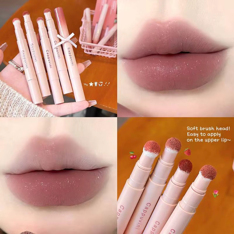 Cappuvini Lippenstift, Rot, Matt, Puder - Bild 2