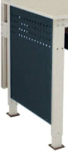 Manuflex LZ3350.7016 ESD Seitenblende für UNIVERSAL Standard ESD-Arbeitstische, Farbe: Anthrazit, B/H: 60,6 x 53,8 cm, für Tischtiefe 800 mm - Bild 1