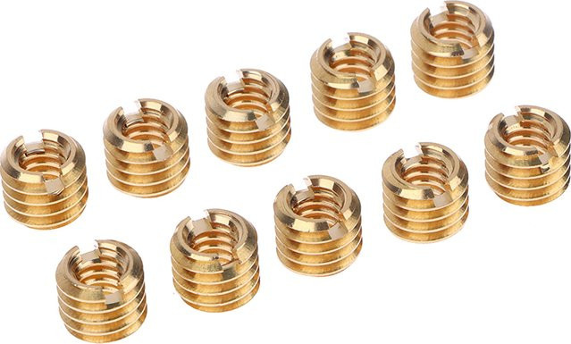 SD&HI 10er Set Schrauben-Adapter Set von 1/4 Zoll auf 3/8 Zoll zur Konvertierung für DSLR Kameras, Camcorder und Stative in Gold - Bild 1