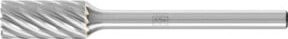 PFERD TOOLS Hartmetall Hochleistungsfrässtift INOX Zylinder ZYAS stirnverzahnt, Farbe: Silber, Durchmesser: 6 mm, Länge: 13 mm, Schaft-Durchmesser: 3 mm, für Edelstahl - Bild 1