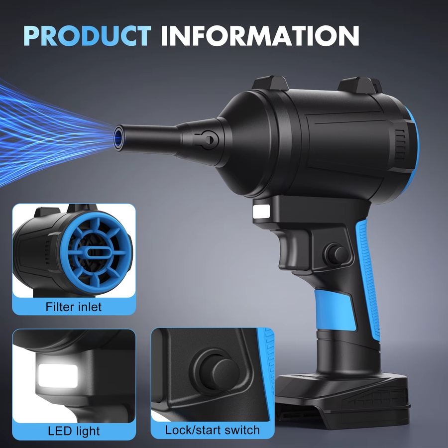 Makita LXT Kabelloser Staubbläser für 18V Akku, Elektrischer Turbo-Jet Luftbläser in Schwarz - Bild 2