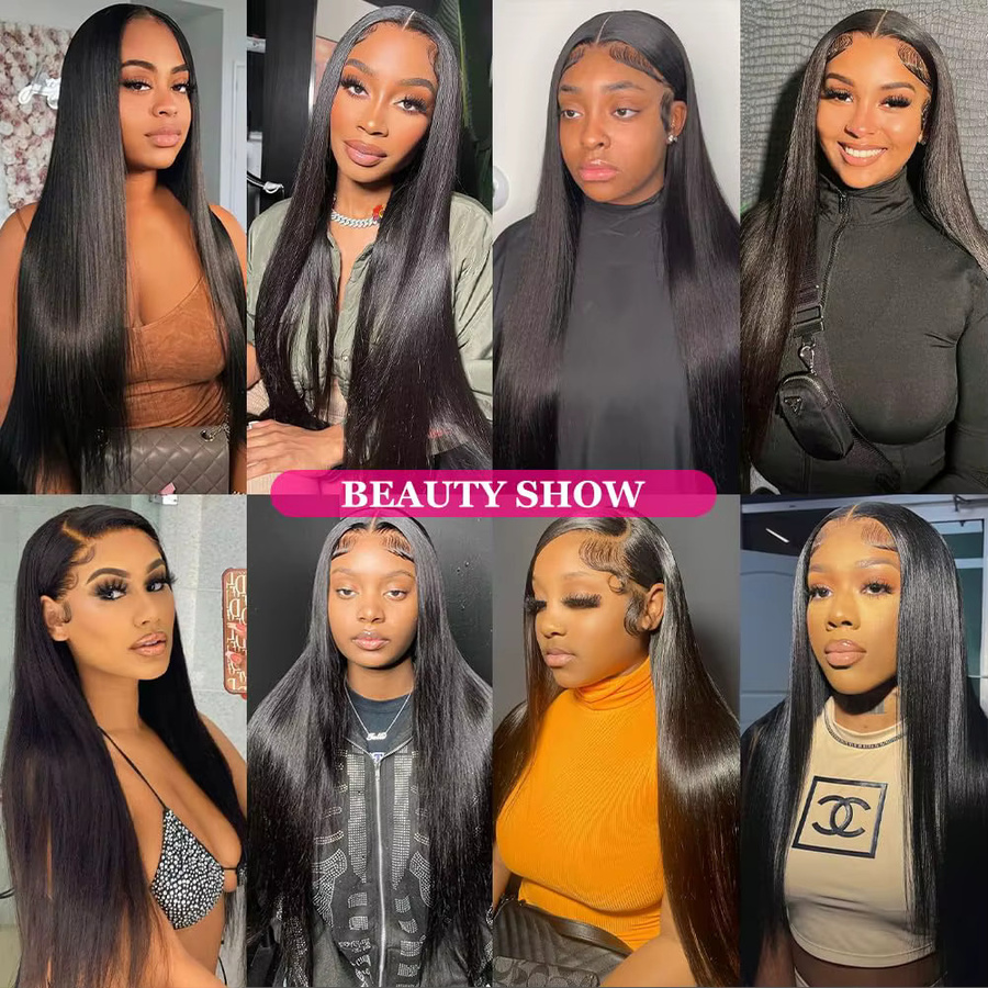 MYLOCKME Perücke aus echtem Haar, HD Lace Front, Damen - Bild 6