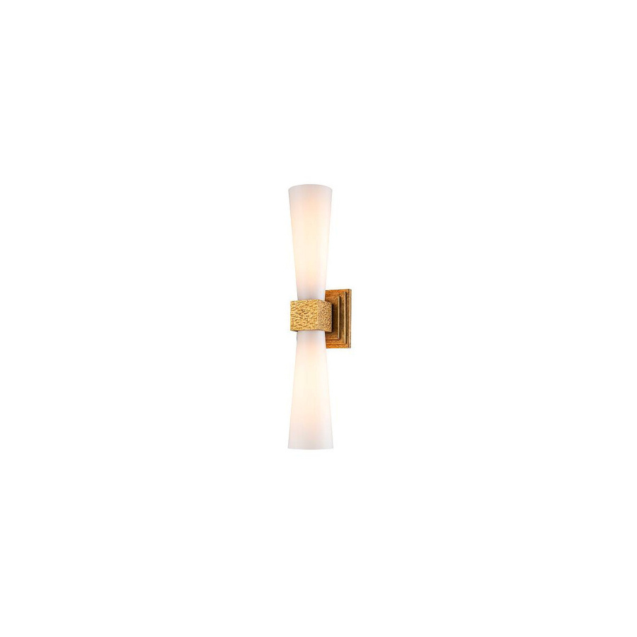 Elstead Lighting Kristy Bad Wandleuchte Goldfarben mit Opalglas - Bild 1