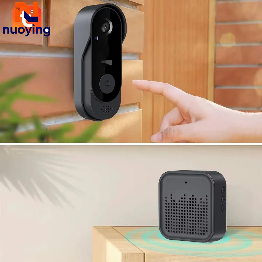 Tuya Kabellose WLAN-Videotürklingel in Schwarz mit HD-Kamera, IR-Nachtsicht und Gegensprechanlage - Bild 5