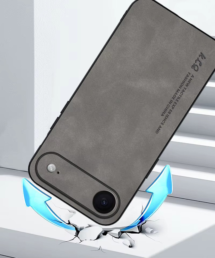 Evolou Luxus Case für iPhone 17 Air und iPhone 17 Pro Max aus Schaffell und Leder in Gelb mit stoßfester Silikon-Schutzhülle und mattem Finish - Bild 3