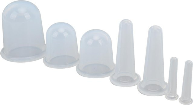 Koogeelife Silikon-Gesichts-Schröpfset, 7-teilig, Transparent, Unisex - Bild 1